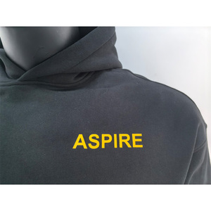 Sudaderas con Capucha Unisex de Bajo MOQ, 350GSM, Gruesas, de Corte Holgado, Personalizables con Estampado, Corte y Confección Casual - Product Image 4