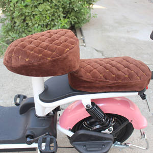 Funda para asiento trasero de bicicleta eléctrica, forro polar grueso y cálido, cómodo, unisex, para uso de adultos - Product Image 2