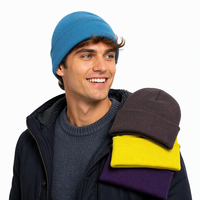 Bonnets unisexes avec broderie 3D personnalisée - 60 couleurs, motifs dessinés à la main, motifs d'affaires et de dessins animés, 100% acrylique, tricot d'hiver