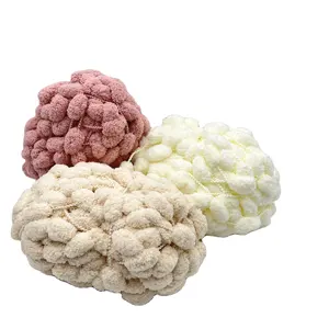 Yarn Ball for Scarf Toy Blanket DIY Hand-knitting 100% Polyester Asia Fdy Ring SPUN Crochet Pompom Yarn Colorful Hand Knitted