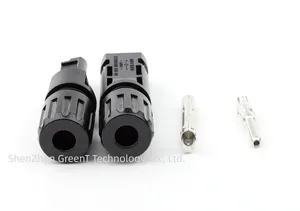 Superior Quality Magnetic Ac Power Cable Connector 2 Pin For Solar Panel Installation System