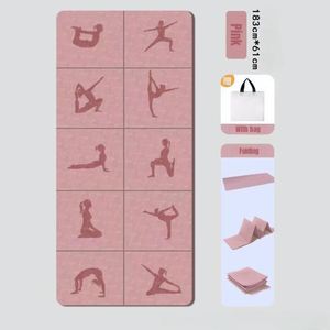 Tapete de Yoga Plegable Ecológico y Ligero de TPE de 6 mm, Portátil y Delgado para Viajes, Ejercicio y Fitness - Product Image 4