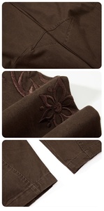 Pantalones de Diseño Unisex Casuales de Algodón 100% con Estampado Estético de Estilo Old Money, de Pierna Ancha Regular y Bajo Curvo - Product Image 3