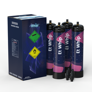 Bouteilles de gaz CO2 pour crème fouettée, qualité 5N (99,999%), 640g, en stock UE/US, OEM - Product Image 3