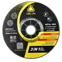 DELUN chine fournisseurs bon prix 4.5 pouces Type T27 bord rond ponçage polissage oxyde d'aluminium abrasif disque de meulage