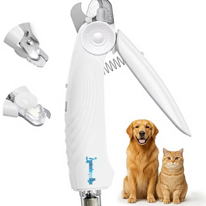 Nouveau design 2026 – Coupe-griffes 2-en-1 silencieux et rechargeable par USB avec protection anti-éclaboussures et 2 lumières LED <span class=keywords><strong>pour</strong></span> chiens de petite, moyenne et grande taille - Product Image 1