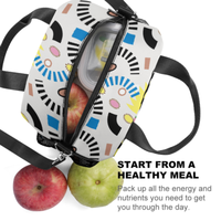 Sac à déjeuner isotherme personnalisé pour enfants, sac de transport alimentaire scolaire, imprimé mignon, léger, portable, pour garçons et filles, effet isolant, fermeture éclair