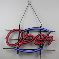 Lettre lumineuse d'intérieur décorative gratuite, publicité personnalisée, lumière flexible ouverte, enseigne néon flexible pour magasin ou magasin