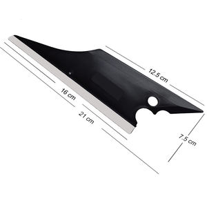 Doux Conquérant Grattoir De Voiture Fenêtre Feuille Teinte Raclette En Fiber De Carbone Vinyle Auto Voiture Wrap Outil Verre Maison Outil De Nettoyage A26 - Product Image 6