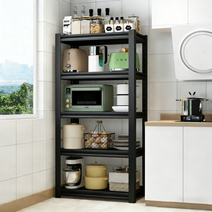 ชั้นวางของในครัวแบบหลายชั้น วัสดุโลหะ สำหรับวางไมโครเวฟและใช้บนเคาน์เตอร์ครัว - Product Image 1