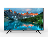 TV LED UHD 4K Smart Android 9.0 58MUB010 58 inci dengan Kabinet Hitam Layar Lebar Mendukung NTSC 60Hz untuk Penggunaan di Rumah