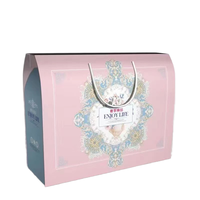 Cadeau de couette d'été textile de maison couette en soie polaire pour climatisation boîte en carton ondulé à main avec impression de gaufrage