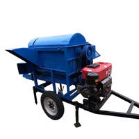 Batteuse multifonctionnelle pour riz paddy Tracteur motorisé Entraînement de prise de force Maïs Millet Sorgho Soja Blé Décortiqueur et batteuse