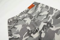 Salopette vintage camouflage, coupe droite, style urbain, 100% coton, taille mi-haute, dentelle, pantalon cargo en laine peignée, homme et femme, streetwear