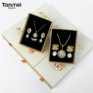 Caja de Regalo de Joyería de Cartón Personalizada para Collares, Pendientes, Anillos y Pulseras, Empaque Premium - Product Image 3