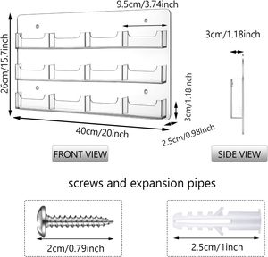 <span class=keywords><strong>Acrylic</strong></span> chủ thẻ kinh doanh treo tường trong suốt nhãn dán hiển thị giá thích hợp cho các trường học và phòng họp công ty - Product Image 4