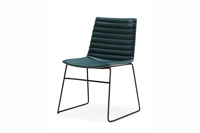 Meuble de bureau en cuir souple, mobilier professionnel de haute qualité, design simple, chaise de salon moderne, siège avec jambe en métal, 1 pièce