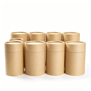 Caja Cilíndrica <span class=keywords><strong>de</strong></span> Papel Kraft Marrón Ecológica Personalizada <span class=keywords><strong>de</strong></span> Alta Calidad, Tubo <span class=keywords><strong>de</strong></span> Cartón <span class=keywords><strong>Grueso</strong></span> y Resistente - Product Image 4