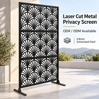 Fabricant de panneaux de clôture de jardin extérieur en métal découpé au laser sur mesure, OEM, vente en gros, cloison en acier galvanisé