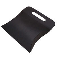 Boîte cadeau en papier avec poignée pour emballage de perruque d'extension de cheveux avec logo personnalisé en gros, trou de suspension, écharpe