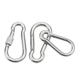 Mousqueton à ressort en acier inoxydable 304 Zhonghui avec bague de sécurité et capuchon pour équipement d'escalade - Product Image 4