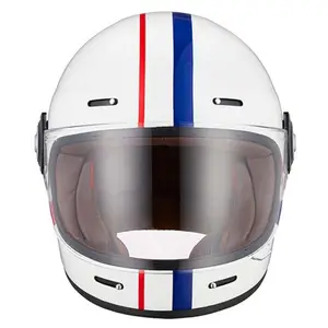 Helmet Custom DOT ECE Approved Classic Retro Helmet Full Face Motorcycle