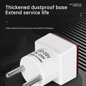 Mini vuông màn hình lớn Vôn kế AC50-500V 30 mét chỉ số kỹ thuật số <span class=keywords><strong>LED</strong></span> Bảng điều chỉnh điện áp cắm loại Vôn kế - Product Image 4