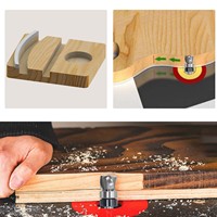 Fraise à rainurer ultra-performante à coupe descendante, modèle en spirale pour le travail du bois, longueur de coupe de 3/8 pouces