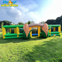 Jeux pour adultes, obstacles en plein air, laser game, labyrinthe gonflable en forme de maïs, maison de jeu gonflable, labyrinthe amusant pour enfants