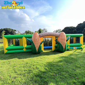 Jeux pour adultes, obstacles en plein air, <span class=keywords><strong>laser</strong></span> <span class=keywords><strong>game</strong></span>, labyrinthe gonflable en forme de maïs, <span class=keywords><strong>maison</strong></span> de <span class=keywords><strong>jeu</strong></span> gonflable, labyrinthe amusant pour enfants - Product Image 3