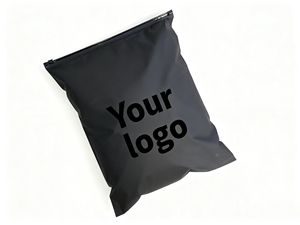 Chất lượng cao Matte đen tùy chỉnh UV in logo quần áo Frosted dây kéo khóa túi cho bao bì quần áo giày - Product Image 3