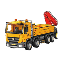Ensemble de blocs de construction de camion-grue technique à chargement automatique personnalisé de 4012 pièces, modèle de contrôle pneumatique robuste, kit de jouet STEM