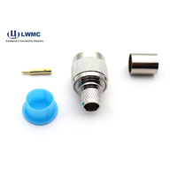LWMC 50Ohm HF-Koaxial-N-Stecker Mit Gerader Crimp Verbindung Fur HF-Stecker Des LMR400 Frecuencia de CC a 11GHz