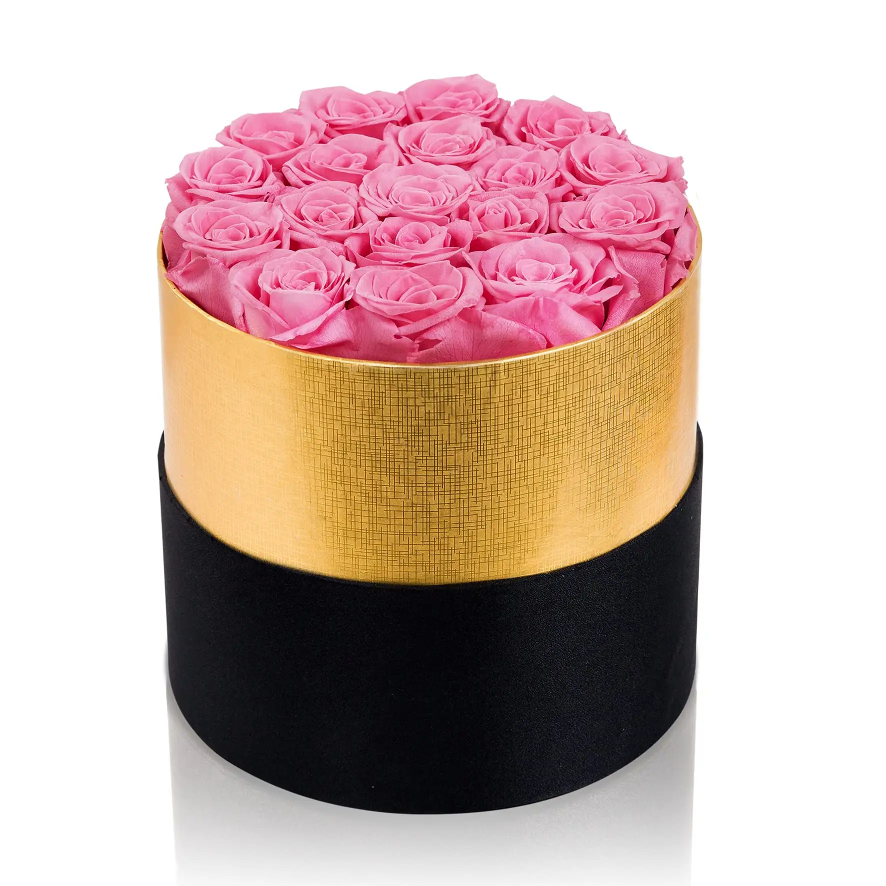 UO Wholesale 18pcs pink preserved roses rosas eternas preservadas decorative valentines rose long lasting roses flower in box