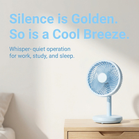 Ventilateur de bureau personnel USB-C, mini ventilateur de table silencieux, contrôle à 3 vitesses, inclinaison à 90 degrés, pour bureau, poste de travail, chambre d'étudiant, bureau