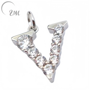 จี้ตัวอักษรเงินแท้ 925 รุ่นคลาสสิกจาก UM Jewelry สำหรับผู้หญิง เด็ก ของขวัญวันครบรอบ วันแต่งงาน และโอกาสพิเศษต่างๆ - Product Image 1