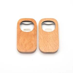 ที่เปิดขวดไม้สี่เหลี่ยม ทำจากไม้บีช สแตนเลส ผลิตในจีน XR90578 ที่เปิดขวดเบียร์และโคล่า - Product Image 5