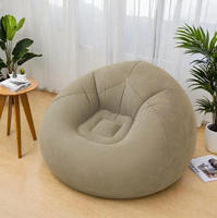 Fauteuil gonflable portable et pliable, canapé-lit gonflable, chaise longue pour soirées cinéma en plein air, camping, chambre