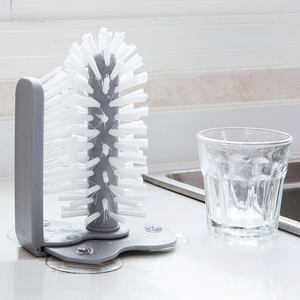 Wholesale Cleaning Tool Bristle Cup Cleaning <b>Brush</b> Suction Cup <b>Bottle</b> Glass Wine Coffee Cup Cleaner <b>Brush</b> - Product Image 5