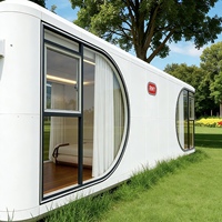 Modules de maisons capsules intelligentes préfabriquées et détachables, cabines de luxe insonorisées pour bureaux et hôtels, idéales pour le glamping et le télétravail
