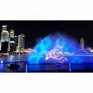 High Lumen Projector 3D Water Projection Outdoor Musical Movie Water Screen With Laser