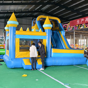 Location commerciale de château gonflable avec toboggan, château gonflable de qualité supérieure en PVC de qualité commerciale pour enfants - Product Image 6
