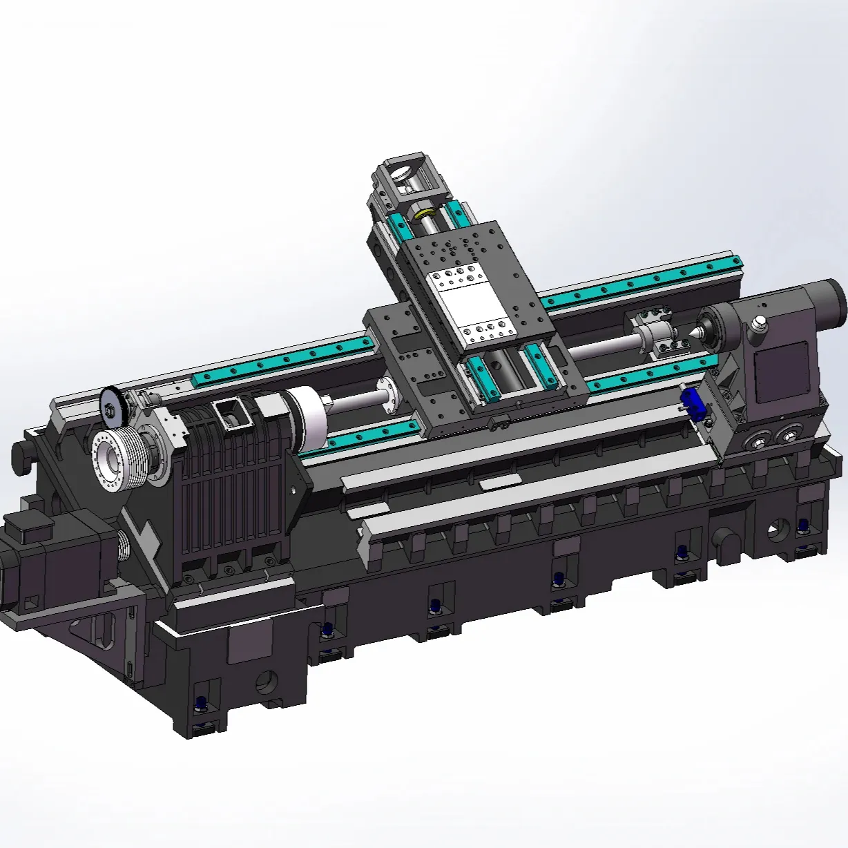 Chất lượng tốt 30 độ nghiêng trung tâm gia công Vân Nam taizheng máy công cụ khung nhỏ CNC Lathe