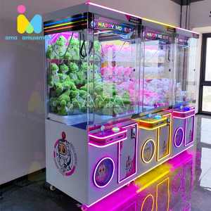 Ama giải trí tùy chỉnh kim loại Claw máy đồng tiền hoạt động trong nhà Công Viên Giải thưởng trò chơi Tiếng Anh ngôn ngữ Crane Claw giải thưởng máy - Product Image 3