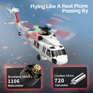 Helicóptero de Control Remoto Eléctrico AJB de 4 Canales y 4 Hélices, 2.4G Hz, Simulación Uno a Uno, <span class=keywords><strong>Black</strong></span> <span class=keywords><strong>Hawk</strong></span>, Motor sin Escobillas - Product Image 4