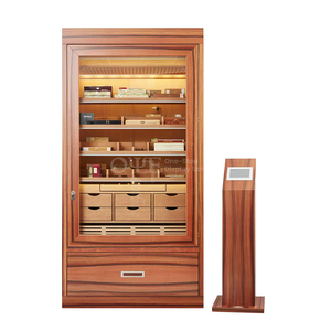 Gabinete humidor <span class=keywords><strong>de</strong></span> cigarros <span class=keywords><strong>de</strong></span> doble puerta <span class=keywords><strong>de</strong></span> madera <span class=keywords><strong>de</strong></span> <span class=keywords><strong>cedro</strong></span> español, luz led, 4000 capacidad para cigarros, gabinete humidor, escaparate <span class=keywords><strong>de</strong></span> tienda <span class=keywords><strong>de</strong></span> humo - Product Image 1