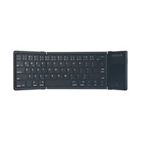 Ensemble clavier et souris sans fil pliable, support, rechargeable, format de poche, clavier pliable de voyage pour iPhone, iPad, tablette, ordinateur portable