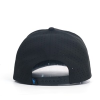 Golfpet met op maat gemaakte rubberen patch, waterdichte stof, gebogen klep, gestructureerd met koord, hoge kwaliteit laser pet