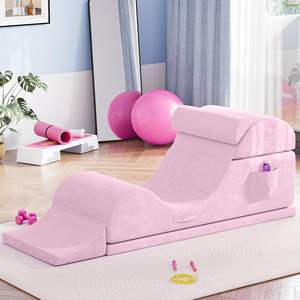 Novo Sofá Curvo Moderno Multifuncional para Casal, Cadeira de Yoga, Chaise Longue em Tecido S-Shaped para Compressão em Sala de Estar - Product Image 4