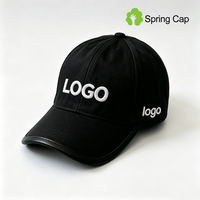 Casquette de baseball décontractée de luxe à 6 panneaux structurés, avec logo personnalisé OEM, en nylon imperméable et garniture en cuir PU, visière incurvée réglable